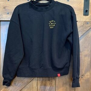 Troll Co. Black Crewneck Sweatshirt size XS